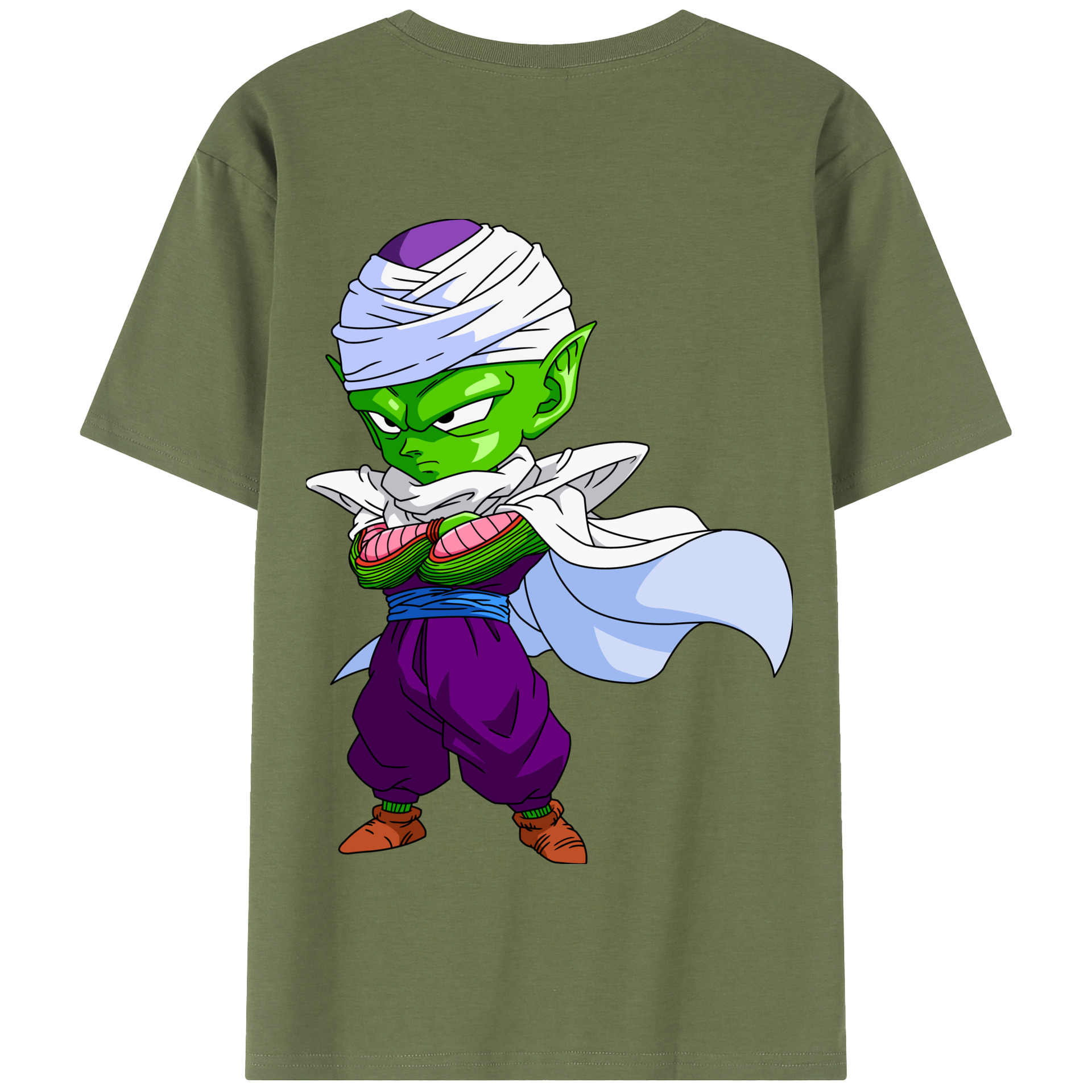 （画像用） ドラゴンボール ピッコロ DRAGON BALL Piccolo 綿100％半袖Tシャツ（背面プリント）